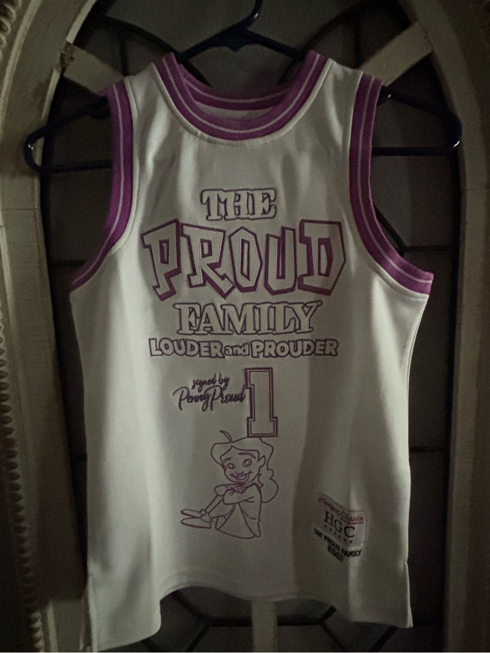 Proud Family Graphic Tank Top - White & Purple